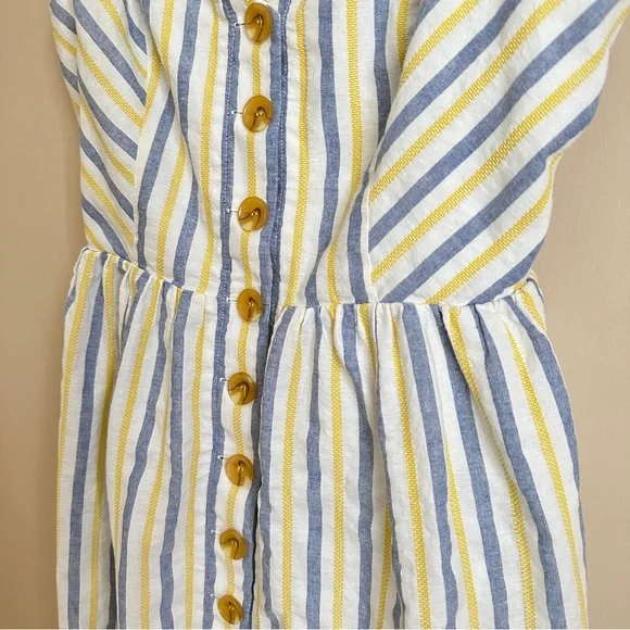 Vince Camuto Sleeveless Stripe Midi Dress Size 14 - Picture 9 of 11